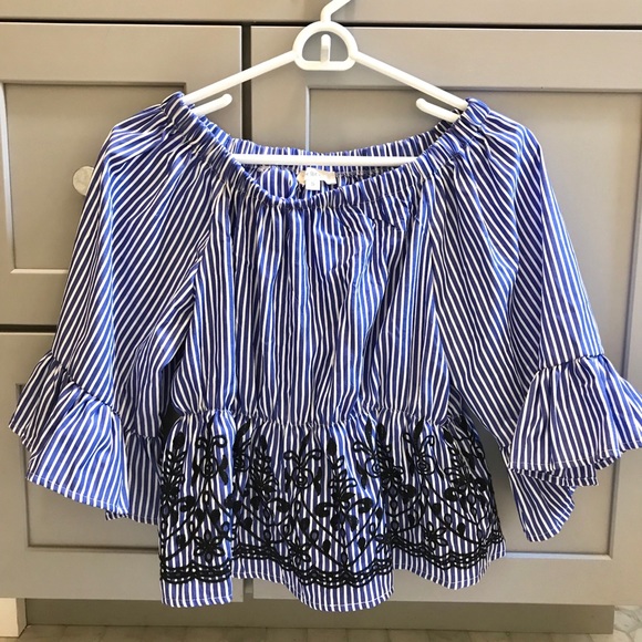 Embroidered peasant top - Picture 1 of 2